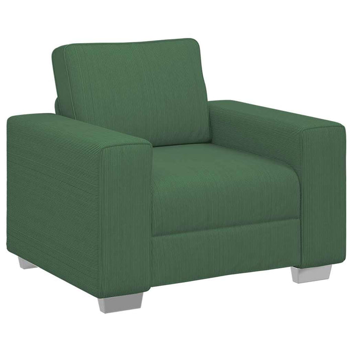 Canapea fotoliu verde închis 100x77x82 cm, material catifea reiată - WALTI WALTI