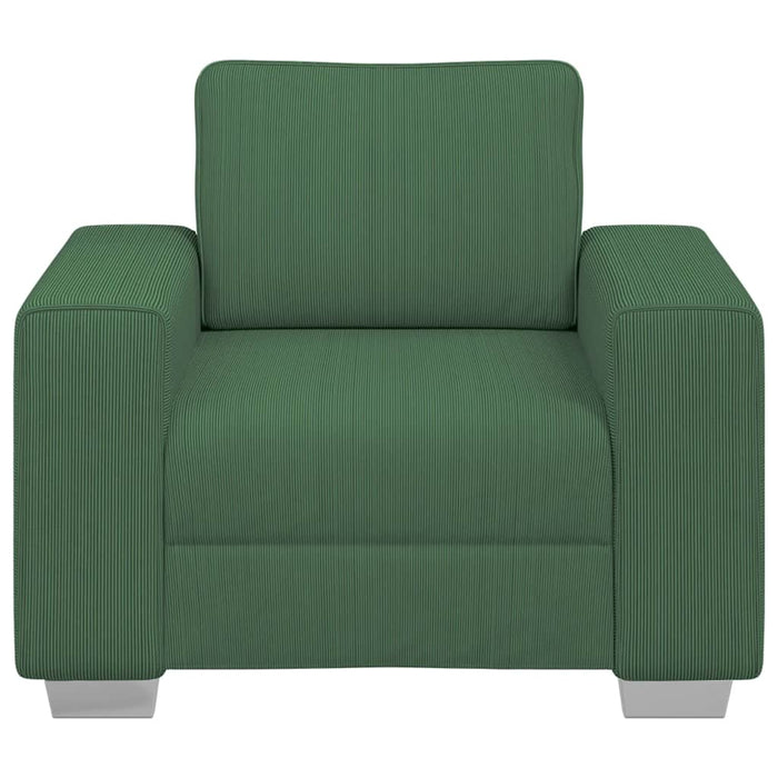 Canapea fotoliu verde închis 100x77x82 cm, material catifea reiată - WALTI WALTI