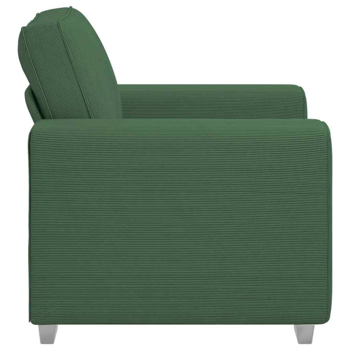 Canapea fotoliu verde închis 100x77x82 cm, material catifea reiată - WALTI WALTI