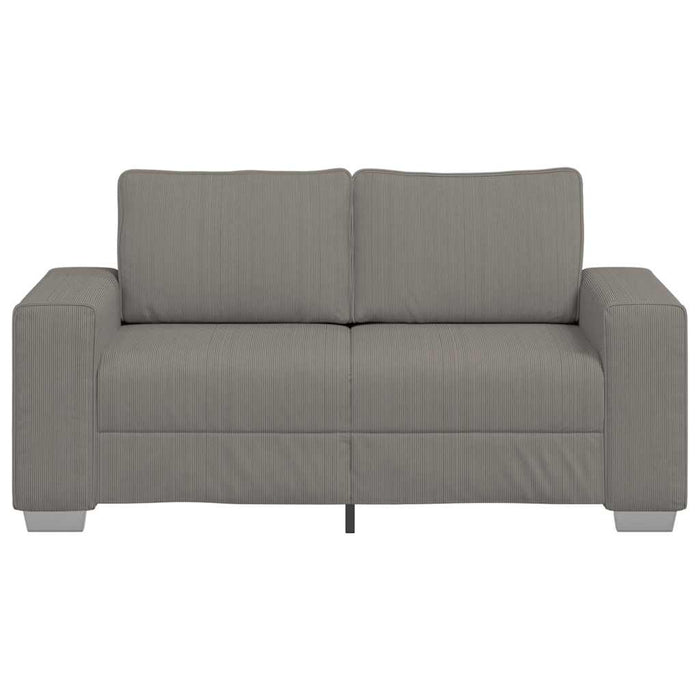 Canapea extensibilă gri deschis 160x77x82 cm, material catifea reiată - WALTI WALTI