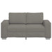 Canapea extensibilă gri deschis 160x77x82 cm, material catifea reiată - WALTI WALTI