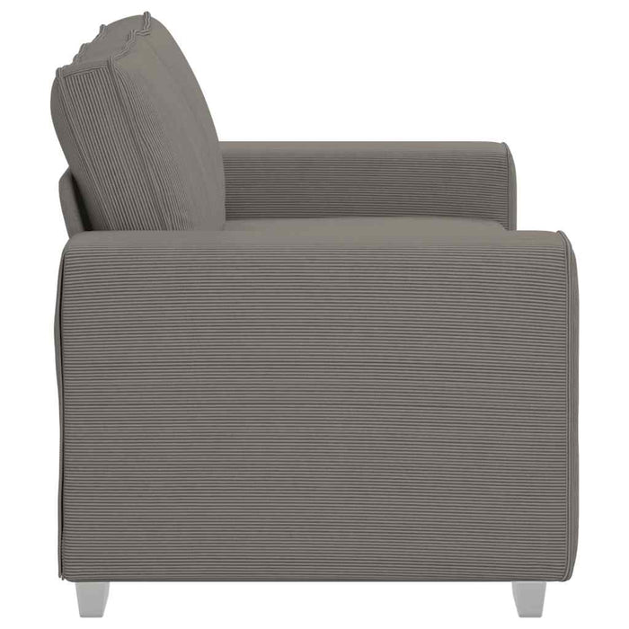 Canapea extensibilă gri deschis 160x77x82 cm, material catifea reiată - WALTI WALTI