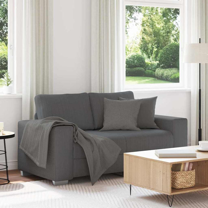 Canapea lovesea gri închis 160x77x82 cm țesătură velur WALTI