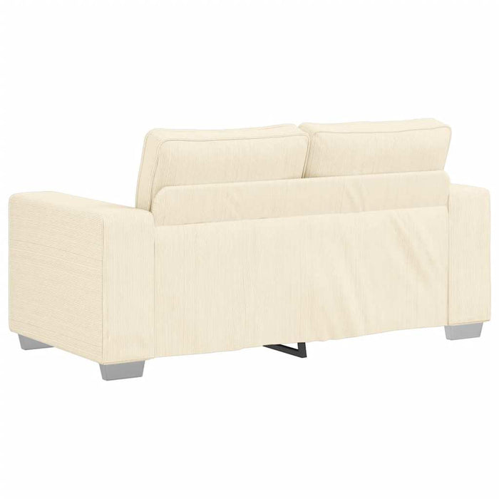 Canapea extensibilă crem 160x77x82 cm, material catifea reiată - WALTI WALTI
