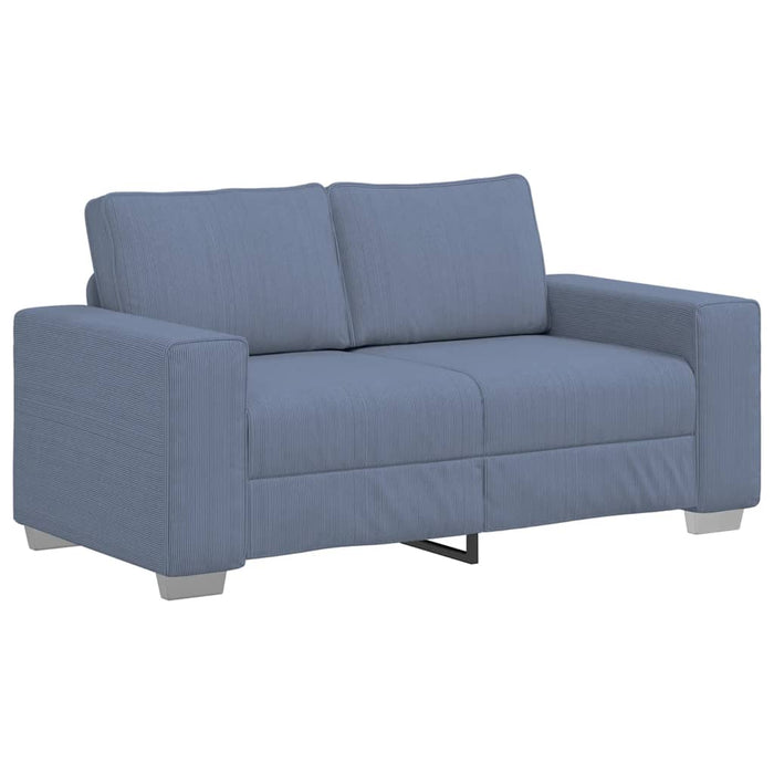 Canapea extensibilă albastră, 160x77x82 cm, material catifea reiată - WALTI WALTI
