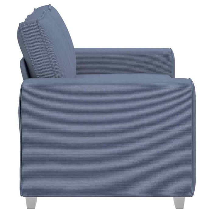 Canapea extensibilă albastră, 160x77x82 cm, material catifea reiată - WALTI WALTI