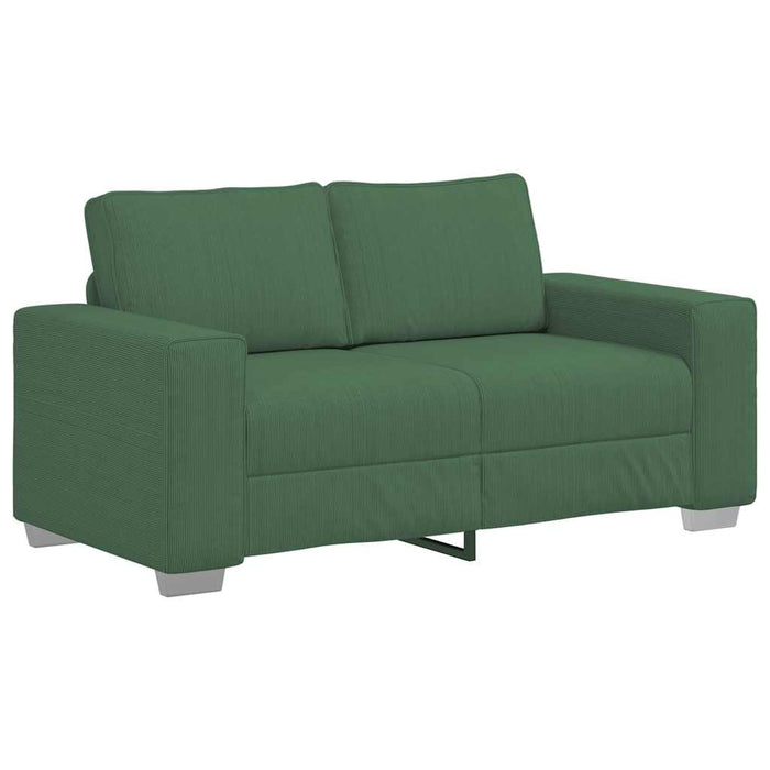 Canapea extensibilă verde închis 160x77x82 cm, material catifea reiată - WALTI WALTI