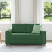 Canapea extensibilă verde închis 160x77x82 cm, material catifea reiată - WALTI WALTI