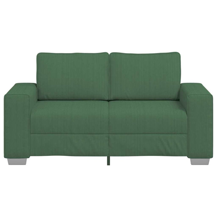Canapea extensibilă verde închis 160x77x82 cm, material catifea reiată - WALTI WALTI