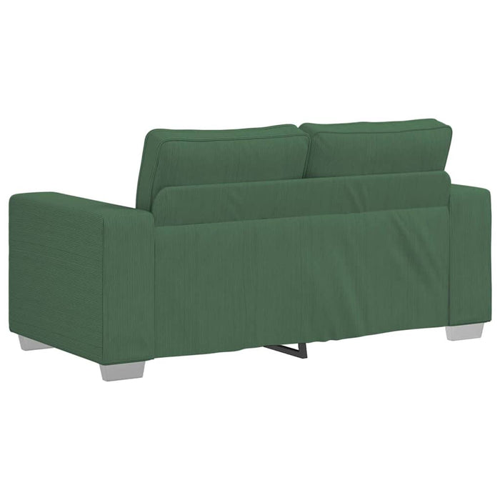 Canapea extensibilă verde închis 160x77x82 cm, material catifea reiată - WALTI WALTI