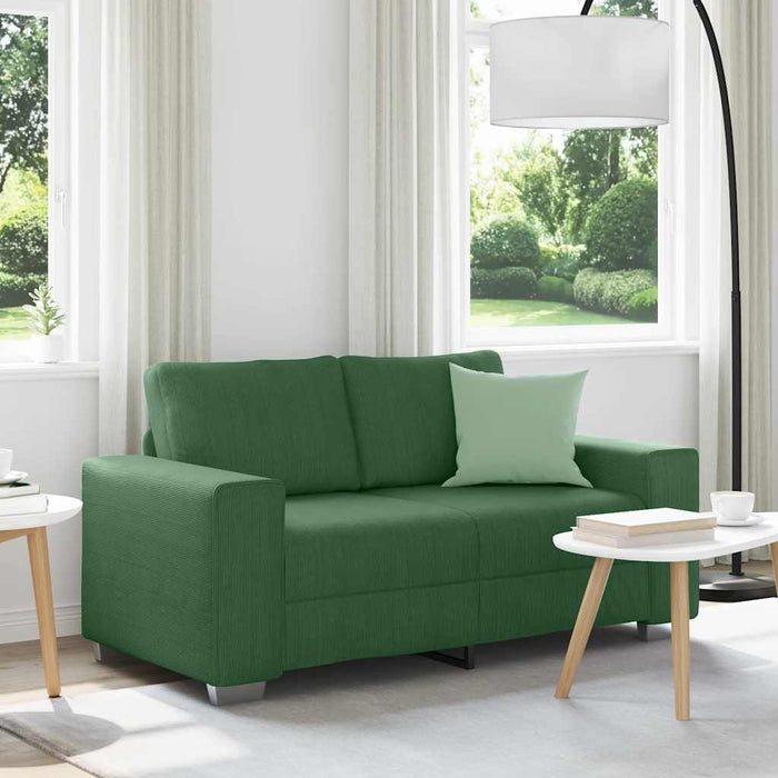 Canapea extensibilă verde închis 160x77x82 cm, material catifea reiată - WALTI WALTI