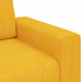 Canapea extensibilă cu două locuri, galben deschis, 160x77x82 cm, material catifea reiată - WALTI WALTI