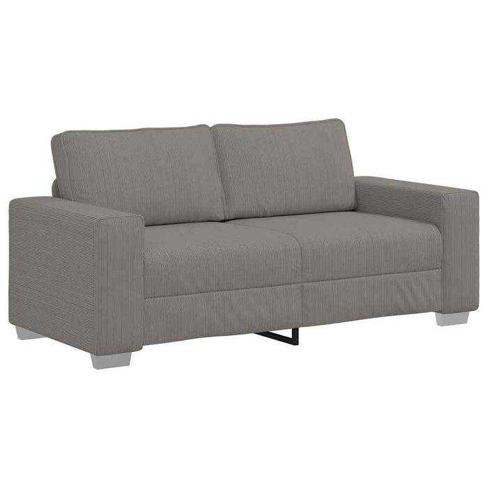 Canapea extensibilă gri deschis 180x77x82 cm, material catifea reiată - WALTI WALTI