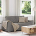 Canapea extensibilă gri deschis 180x77x82 cm, material catifea reiată - WALTI WALTI