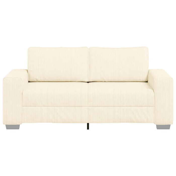 Canapea extensibilă crem 180x77x82 cm, material catifea reiată - WALTI WALTI