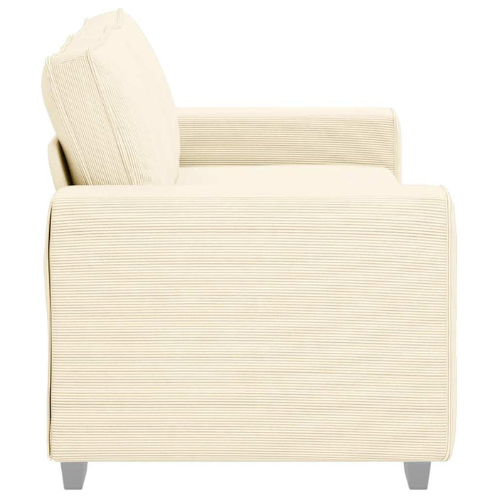 Canapea extensibilă crem 180x77x82 cm, material catifea reiată - WALTI WALTI