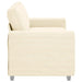 Canapea extensibilă crem 180x77x82 cm, material catifea reiată - WALTI WALTI