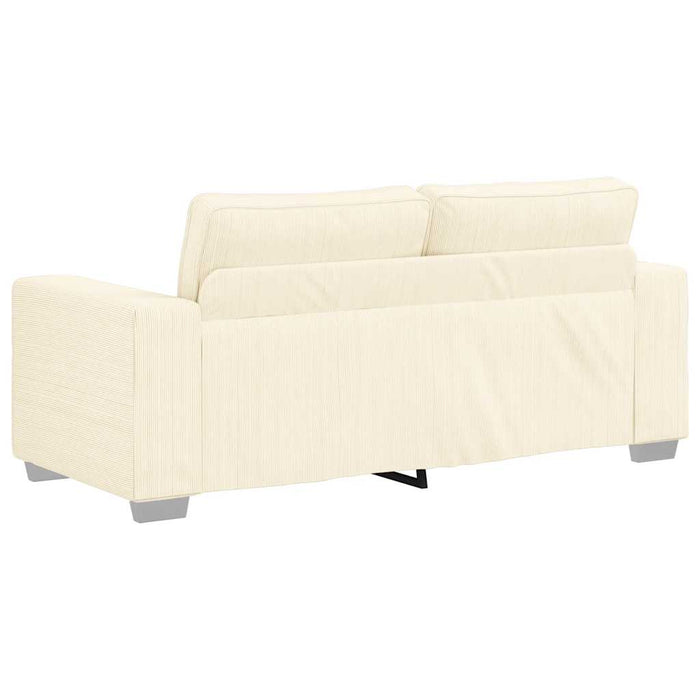 Canapea extensibilă crem 180x77x82 cm, material catifea reiată - WALTI WALTI