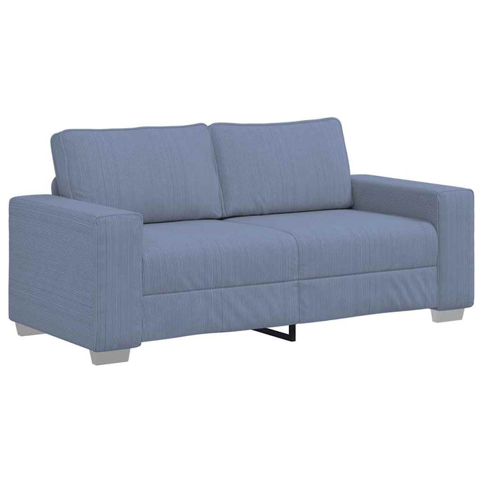 Canapea extensibilă albastră, 180x77x82 cm, material catifea reiată - WALTI WALTI