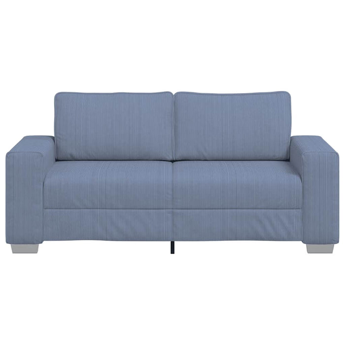 Canapea extensibilă albastră, 180x77x82 cm, material catifea reiată - WALTI WALTI