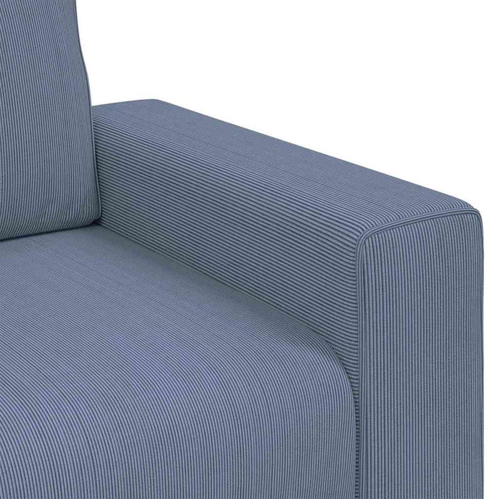 Canapea extensibilă albastră, 180x77x82 cm, material catifea reiată - WALTI WALTI