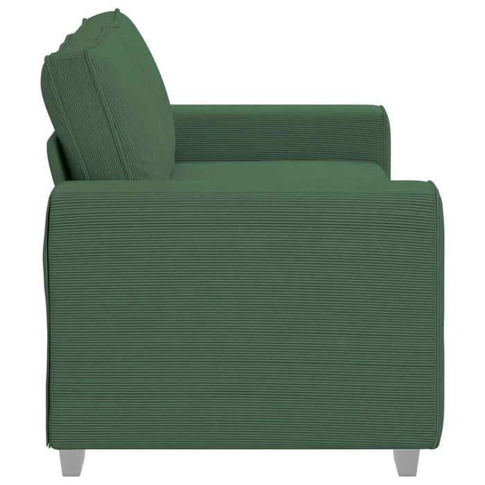 Canapea extensibilă verde închis 180x77x82 cm, material catifea reiată - WALTI WALTI