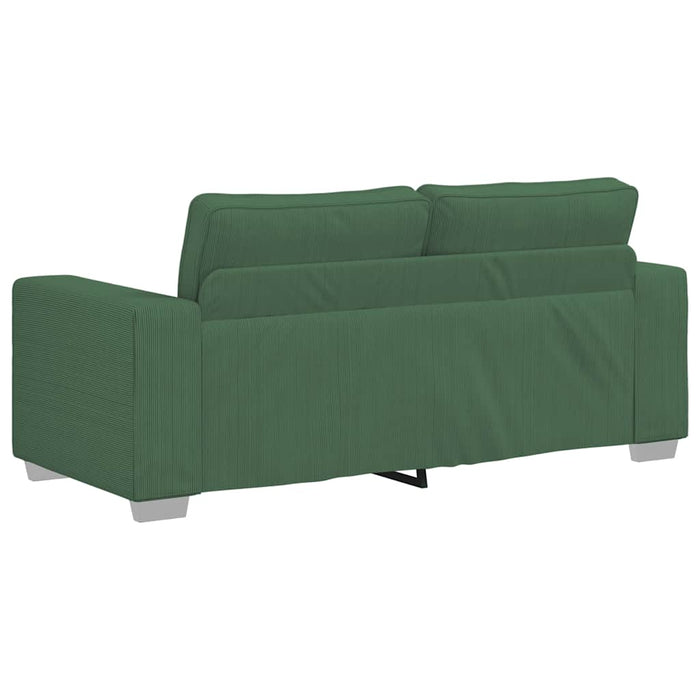 Canapea extensibilă verde închis 180x77x82 cm, material catifea reiată - WALTI WALTI