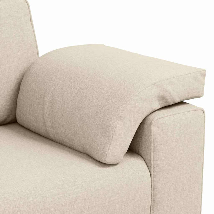 Canapea Bej 160 x 77 x 82 cm Material textil din in - WALTI WALTI