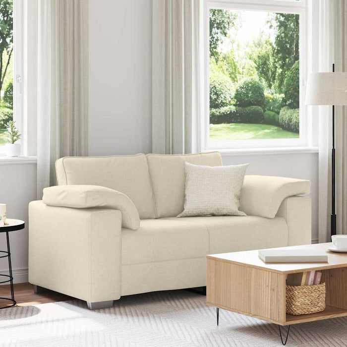 Canapea Bej 160 x 77 x 82 cm Material textil din in - WALTI WALTI