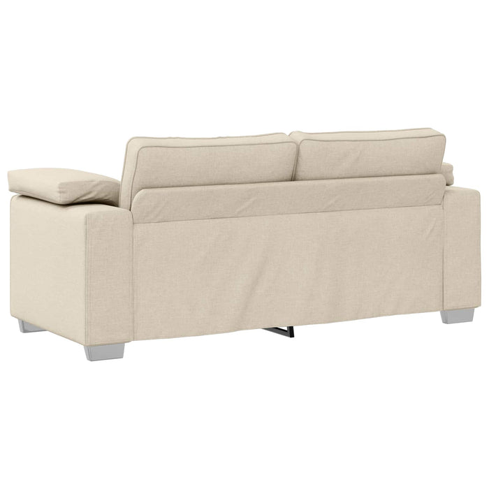 Canapea cu 2 locuri Bej 180 cm Material textil din in - WALTI WALTI