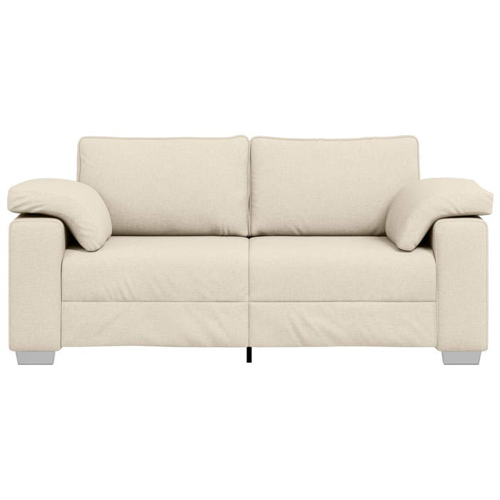 Canapea cu 2 locuri Bej 180 cm Material textil din in - WALTI WALTI