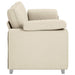 Sofa cu 3 locuri Bej 220 cm Material textil din in - WALTI WALTI