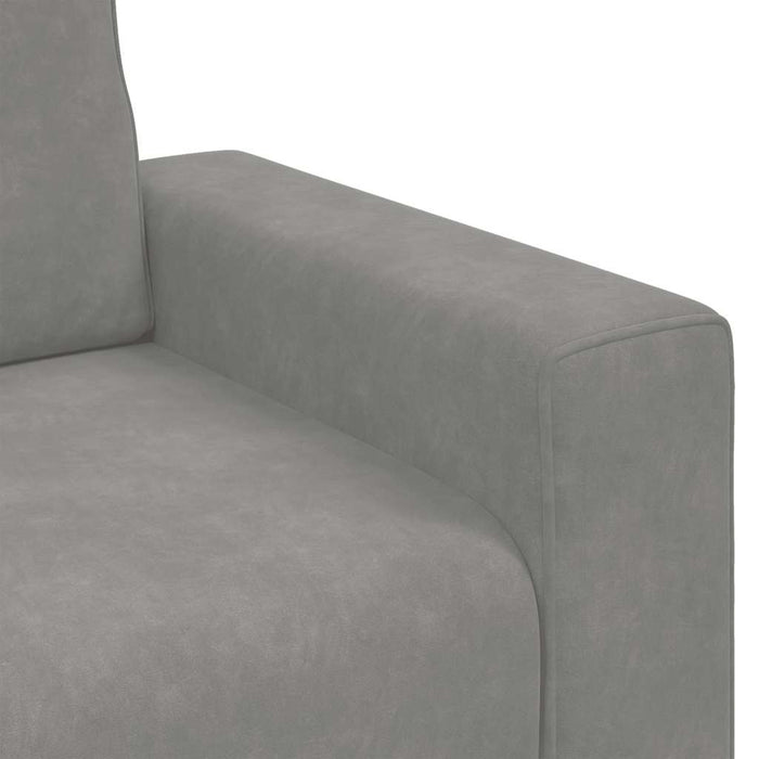 Canapea scaun gri deschis 100x77x82 cm catifea WALTI