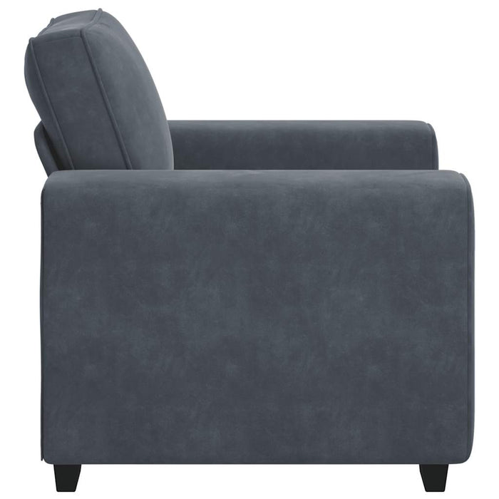 Canapea scaun gri închis 100x77x82 cm catifea WALTI