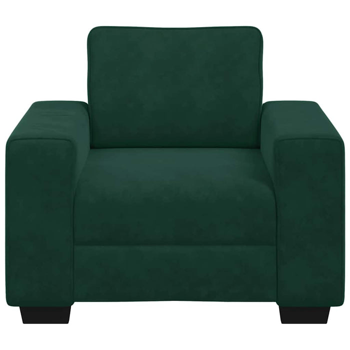 Canapea fotoliu verde închis 100x77x82 cm catifea - WALTI WALTI