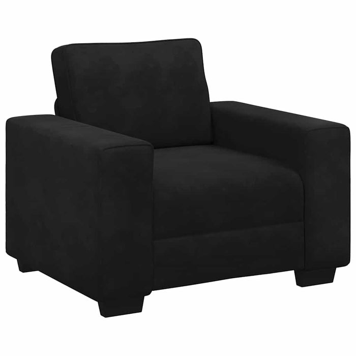 Canapea scaun negru 100x77x82 cm catifea WALTI