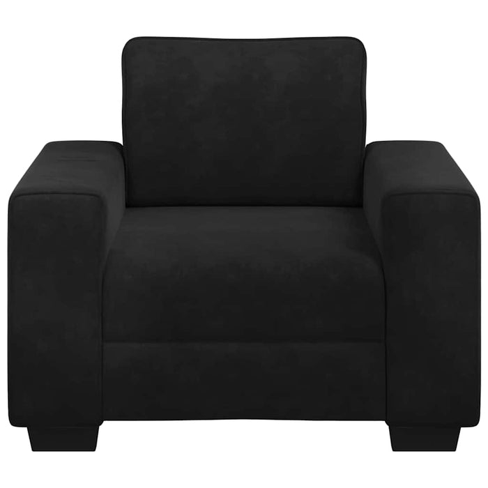 Canapea scaun negru 100x77x82 cm catifea WALTI