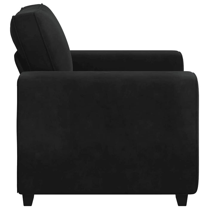 Canapea scaun negru 100x77x82 cm catifea WALTI