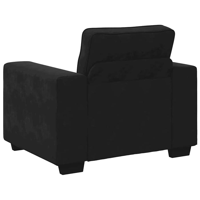 Canapea scaun negru 100x77x82 cm catifea WALTI