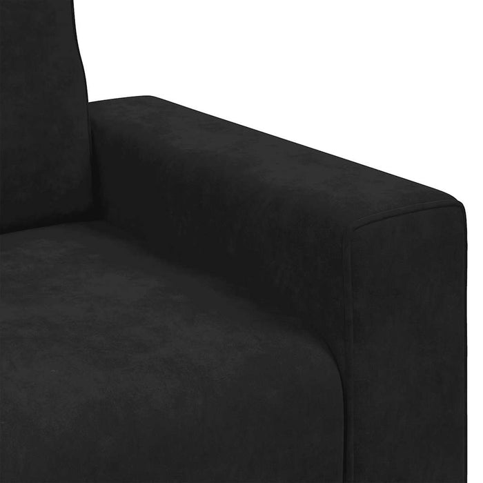 Canapea scaun negru 100x77x82 cm catifea WALTI