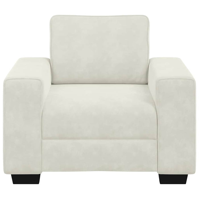 Canapea fotoliu crem 100x77x82 cm catifea - WALTI WALTI
