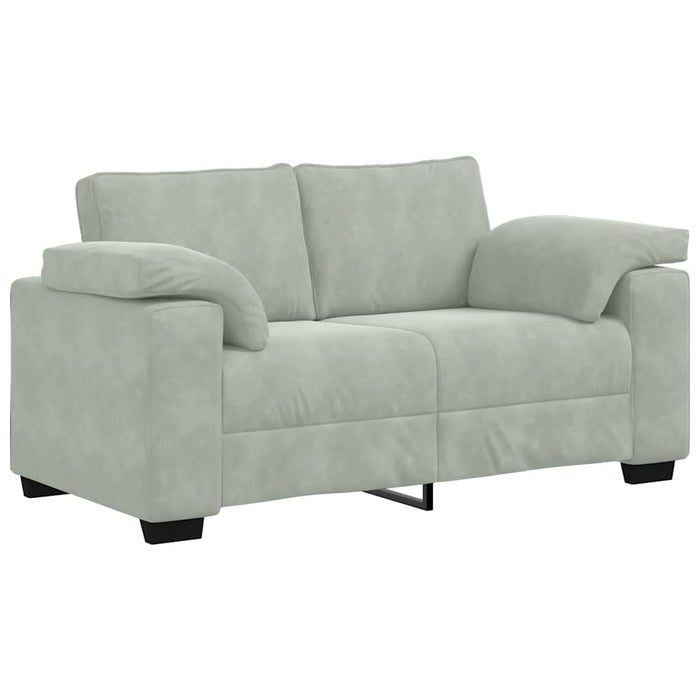 Canapea lovesea gri deschis 160x77x82 cm catifea WALTI
