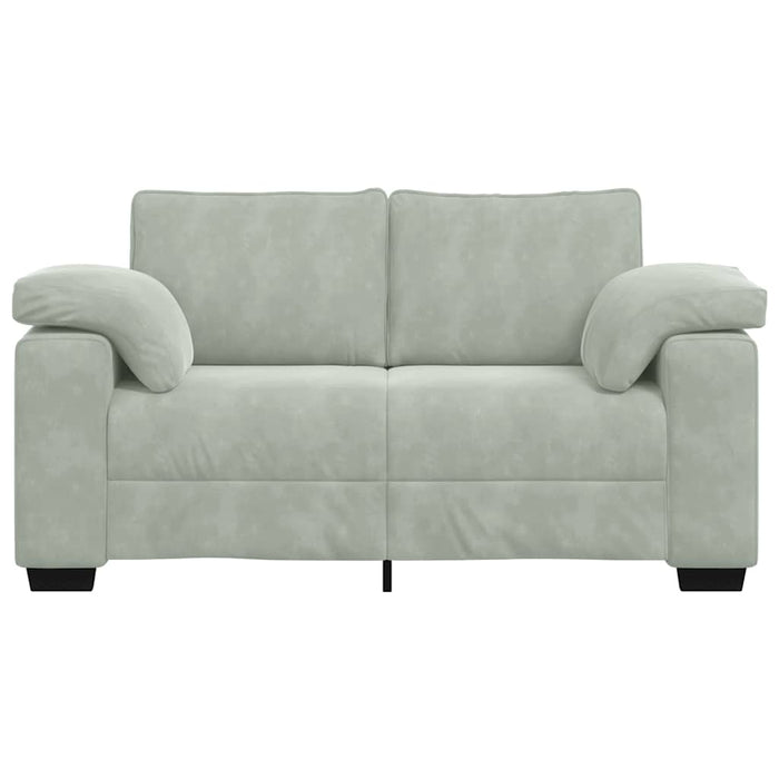 Canapea lovesea gri deschis 160x77x82 cm catifea WALTI