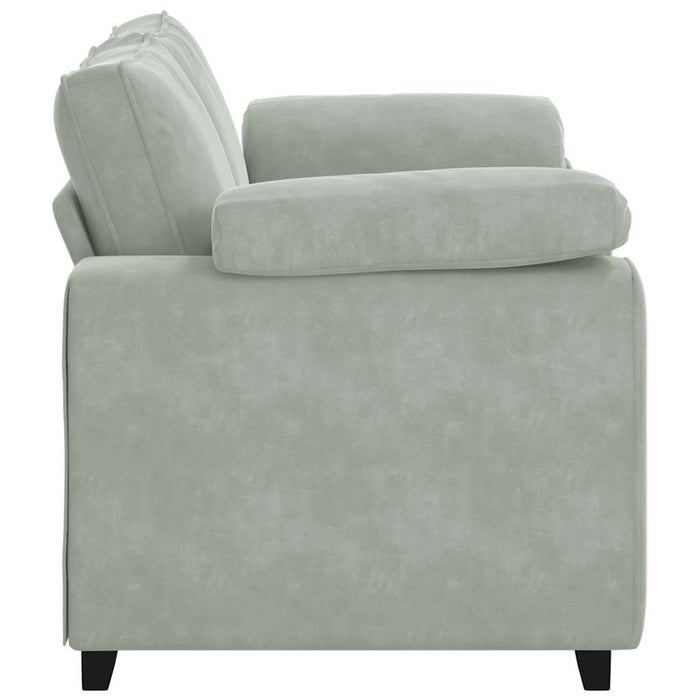 Canapea lovesea gri deschis 160x77x82 cm catifea WALTI