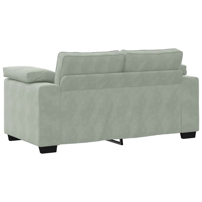 Canapea lovesea gri deschis 160x77x82 cm catifea WALTI