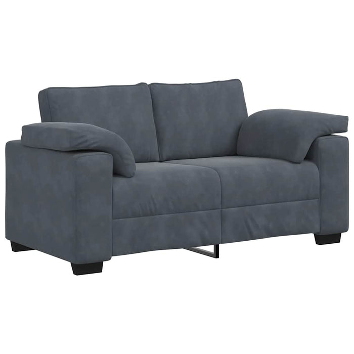 Canapea lovesea gri închis 160x77x82 cm catifea WALTI