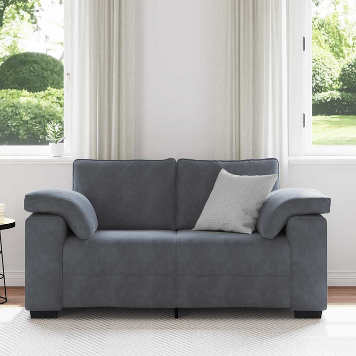 Canapea lovesea gri închis 160x77x82 cm catifea WALTI