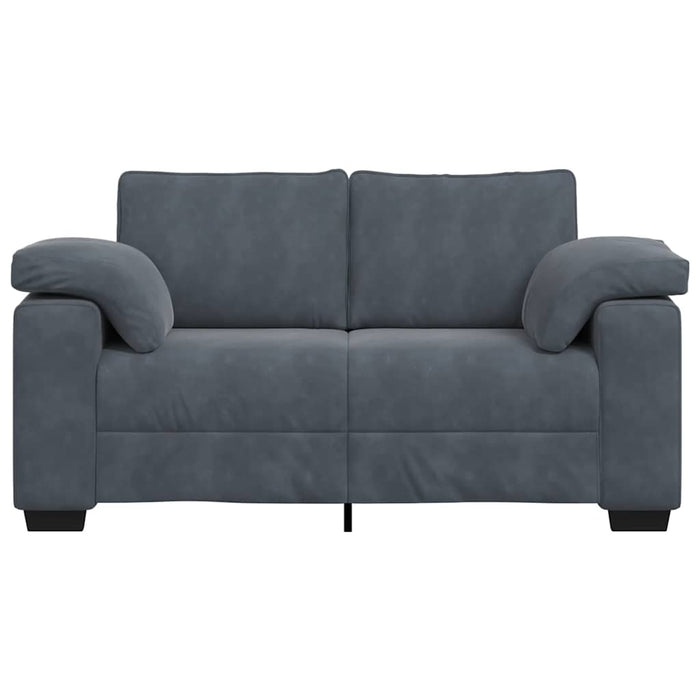 Canapea lovesea gri închis 160x77x82 cm catifea WALTI