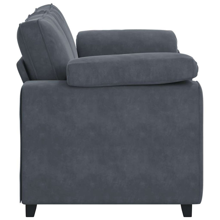 Canapea lovesea gri închis 160x77x82 cm catifea WALTI