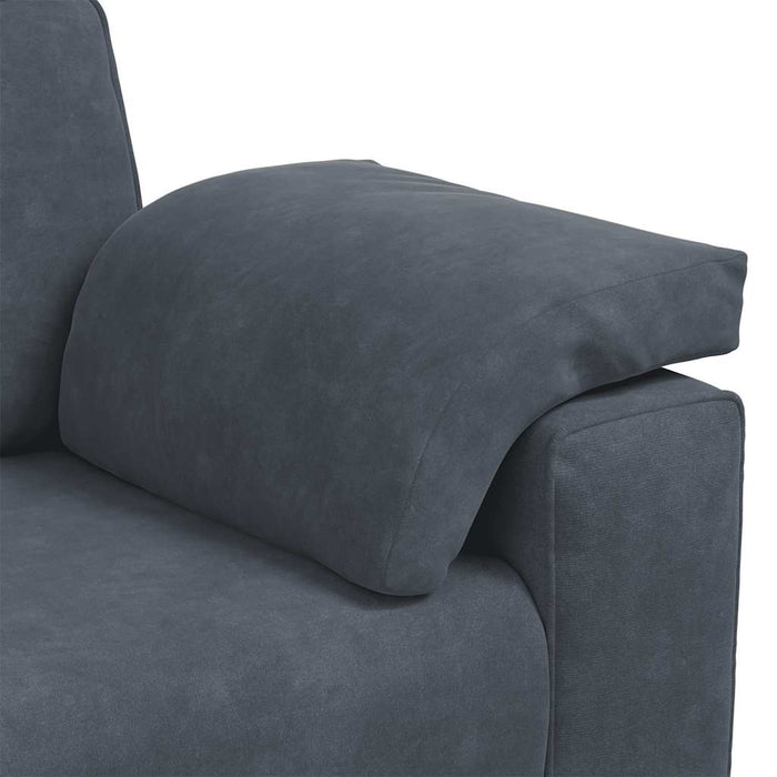 Canapea lovesea gri închis 160x77x82 cm catifea WALTI